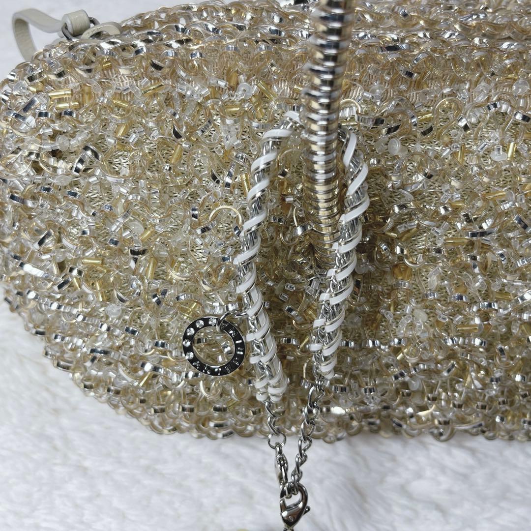 希少✨ほほ未使用　アンテプリマ ボストン ワイヤーバッグ　ゴールド　チャーム付き