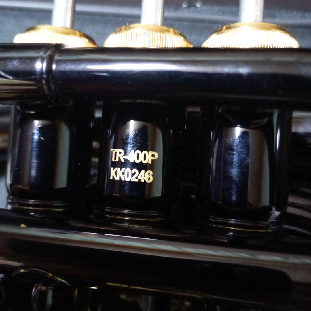 J.マイケル ポケットトランペット TR-400PCL 黒 ボタン アワビ柄