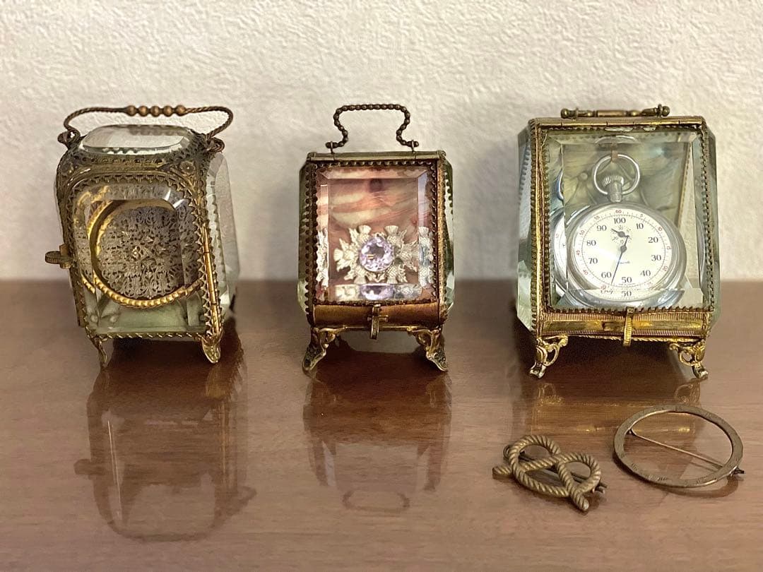 フランス アンティーク ジュエリーケース ジュエリーボックス 真鍮