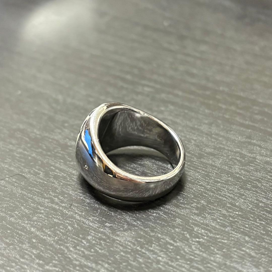 【箱付き美品】TOM WOOD オーバル レオパード　リング　サイズ58