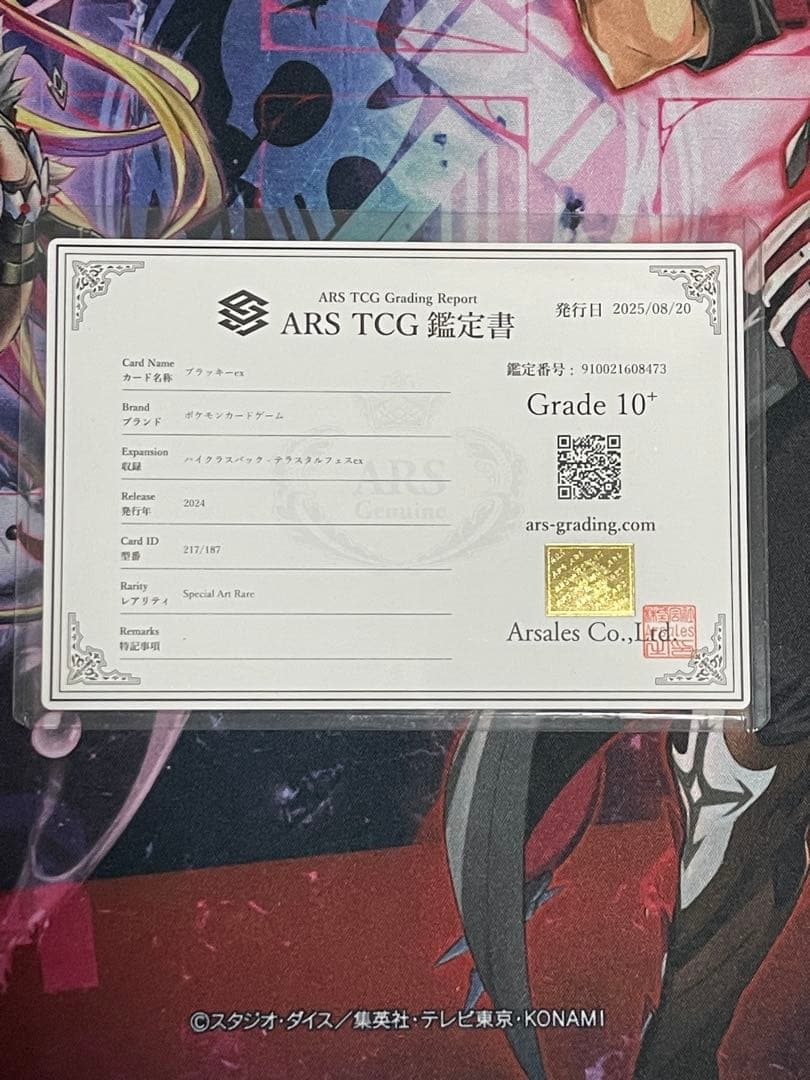 ARS10+】ブラッキーex SAR テラスタルフェスex PSA10以上 PSA鑑定10