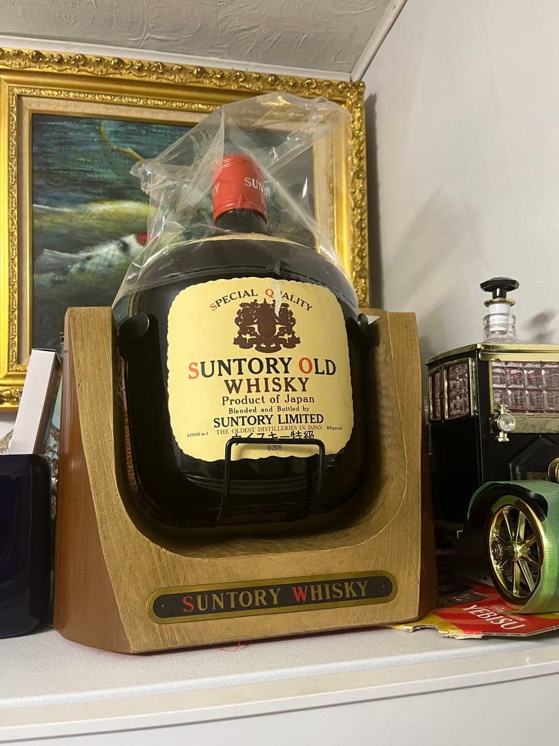 限定品】 サントリーオールドウイスキー特級 4000ml 未開栓 専用台座付
