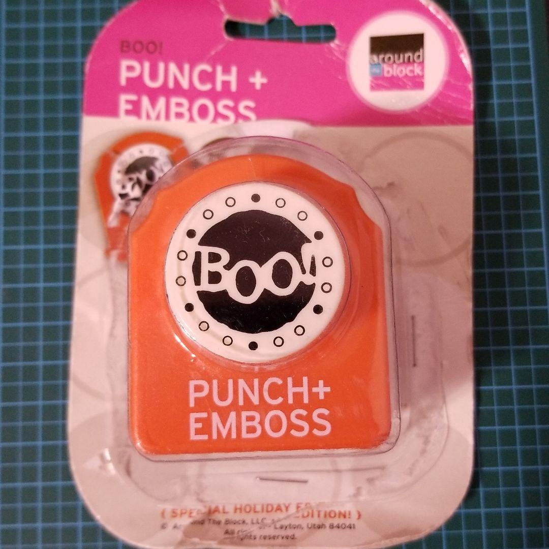 アラウンドザブロック　エンボス　クラフトパンチ　BOO 楽天市場】クラフトパンチ 穴あけパンチ エンボスパンチ エンボス加工