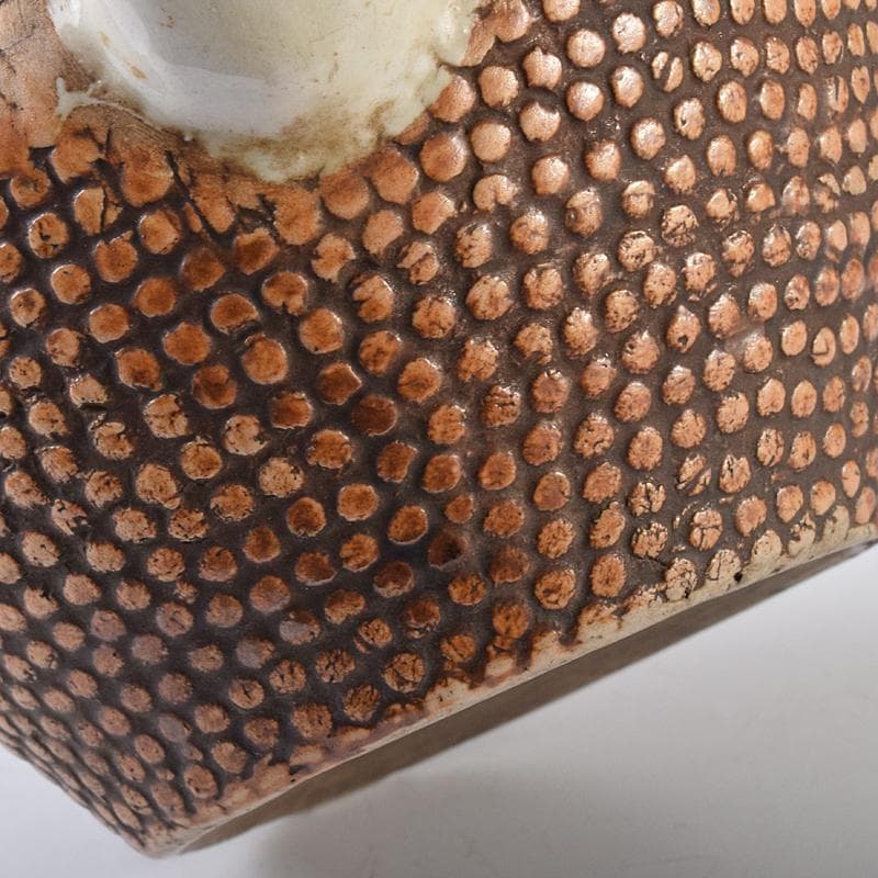 煎茶道具　平戸焼　鉄瓶形霰文窓抜　急須　水注　M　R8171