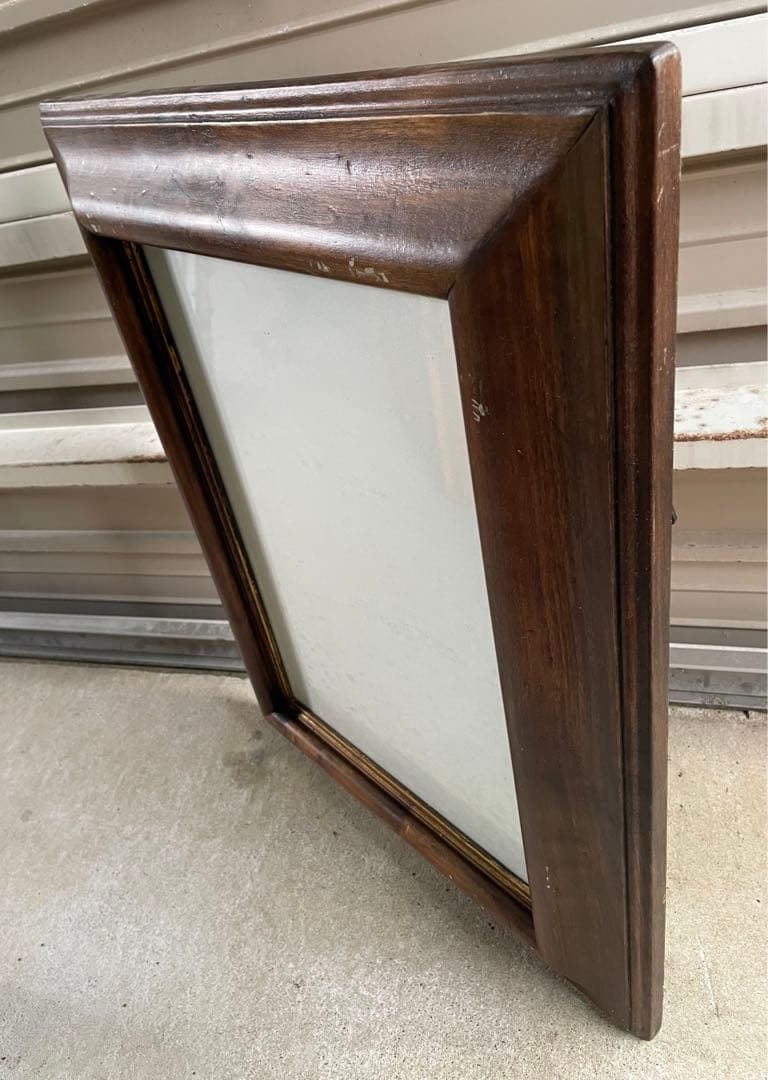 ビンテージ/イタリア製/ウッドフレーム/額縁/金縁/大型/壁掛け/店舗什器