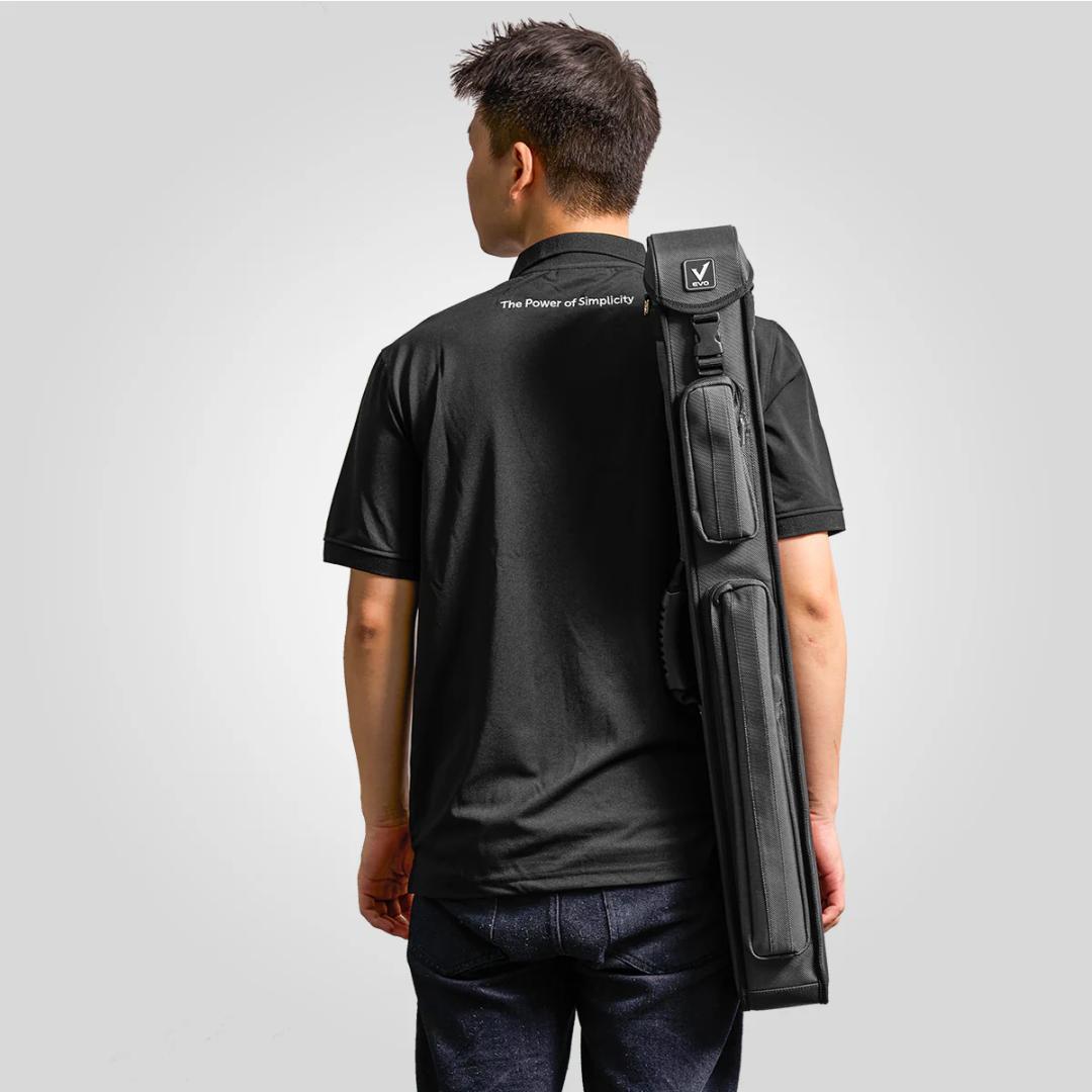 【EVO】 キューケース ハード 2バットx3シャフト - グレー