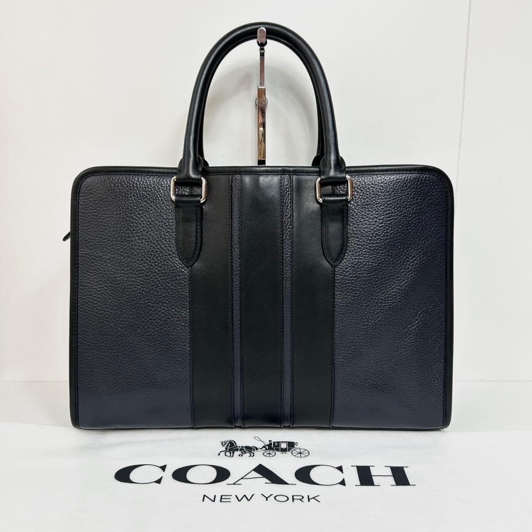 【良品】✅定価9.6万　メンテ済み　コーチ　ビジネスバッグ　COACH レザー