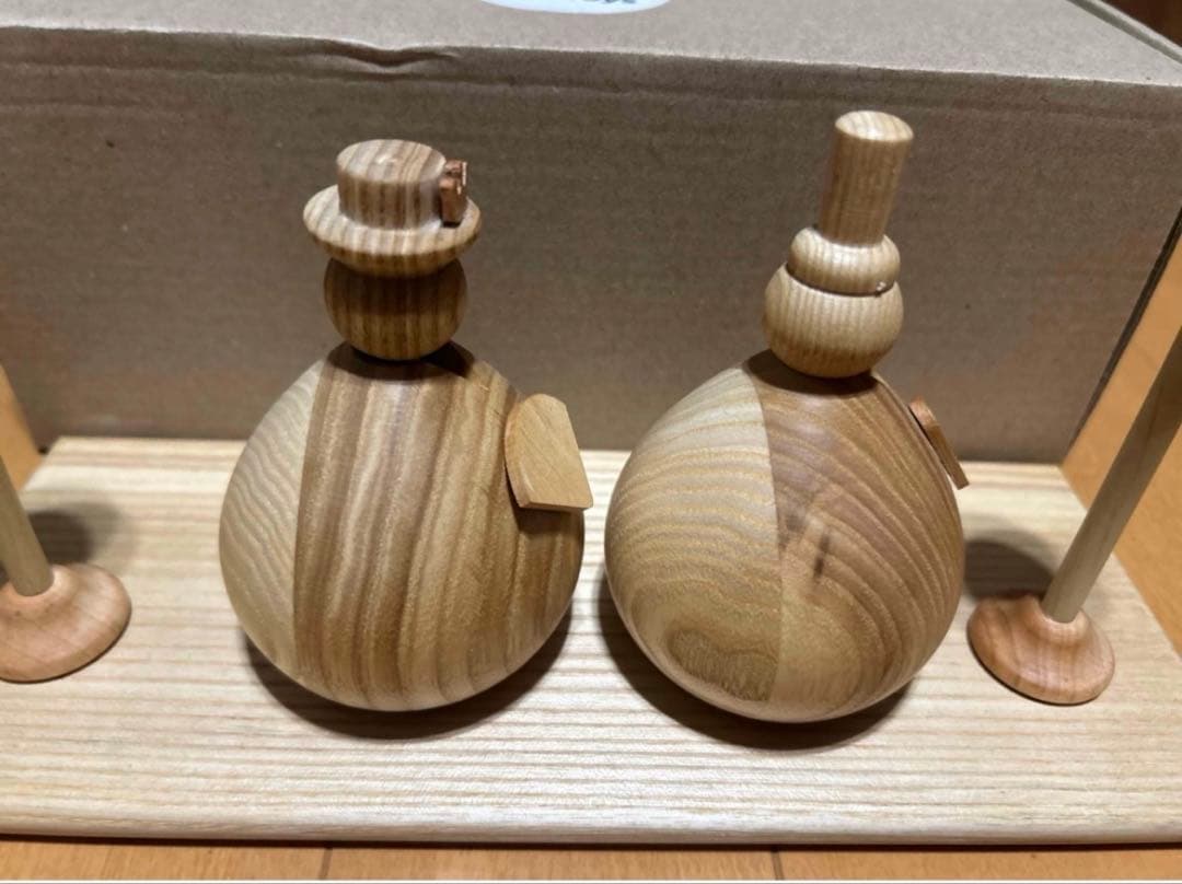 wooden Hina Doll木製雛人形木工職人