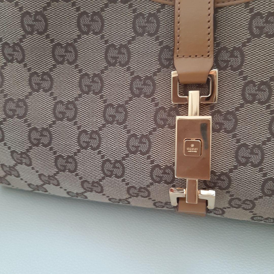 【使用感少】美品　グッチ ハンドバッグ ジャッキー ヴィンテージ ベージュ