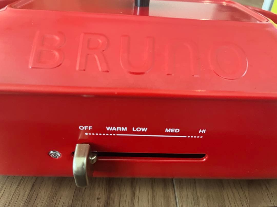 BRUNO ホットプレート レッド 一度のみ使用