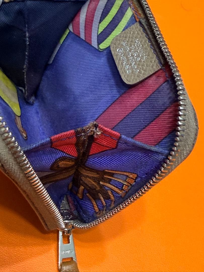 エルメス アザップコンパクト レザー 財布 正規品 ケース