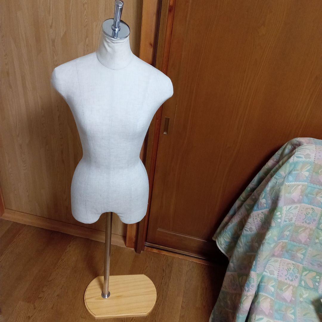 布製マネキン 高さ調整可能 木製ベース❹ 紳士トルソー 男性マネキン ヘッド＆アーム付き 140-190cm高さ調整可能
