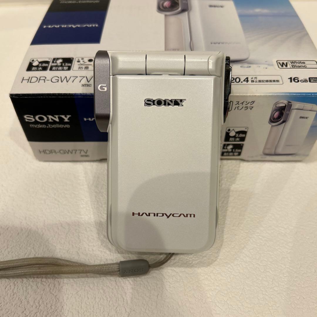 極美品✨SONY ハンディカム 防水カメラ HDR-GW77V 付属品完備　SD