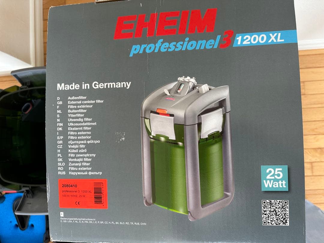 未使用]エーハイム プロフェッショナル 3 2080 外部フィルター 60Hz