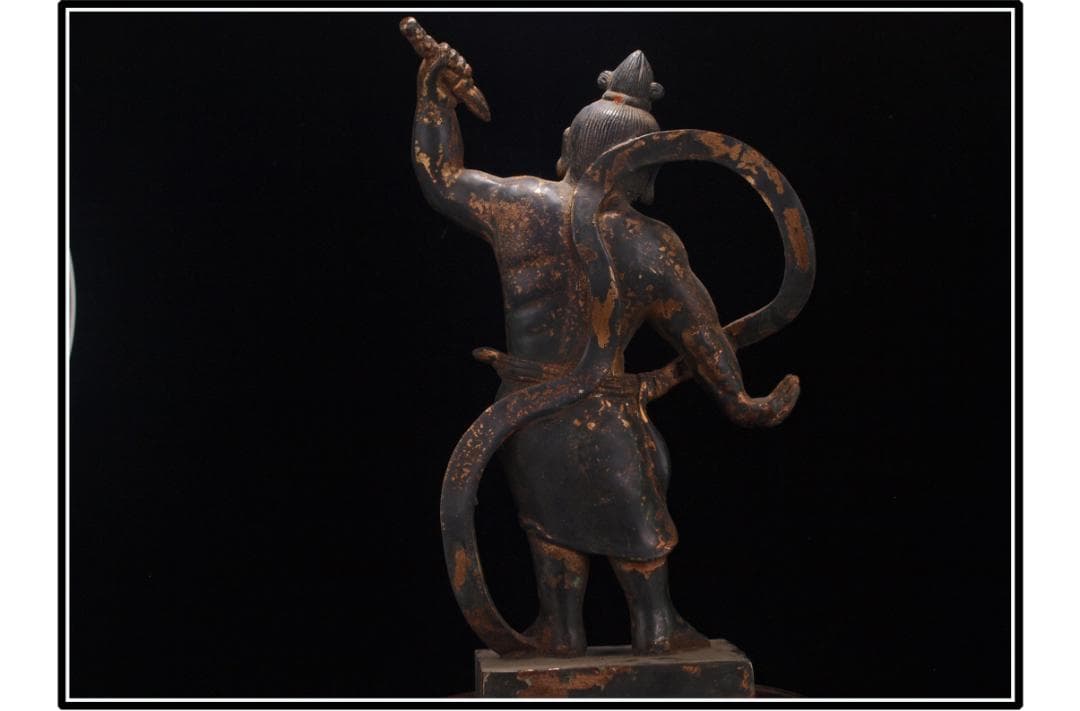 骨董市掘り出し品　貴重品　唐時代銅製仏像　唐物骨董品 DE833C1-3