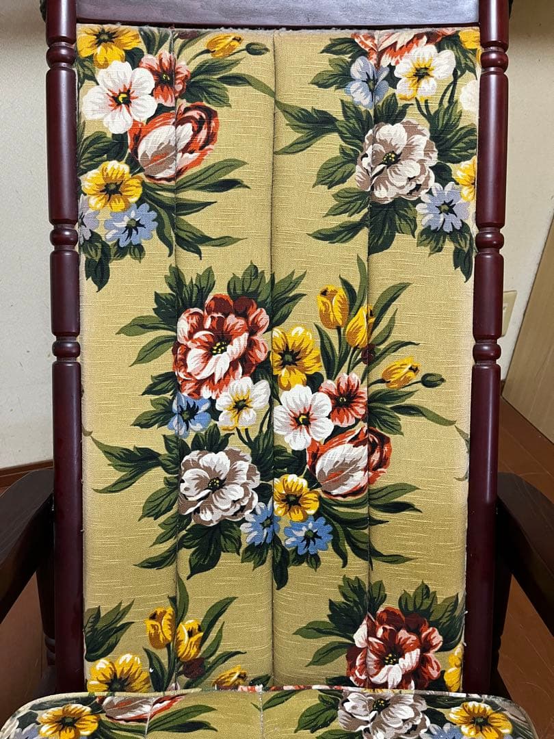 ワンプライス】【ビンテージ】ロッキングチェア 背もたれクッション