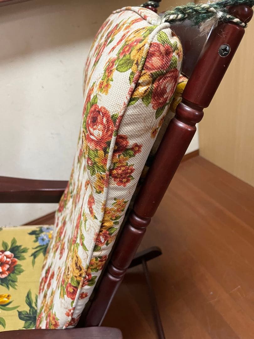 ワンプライス】【ビンテージ】ロッキングチェア 背もたれクッション