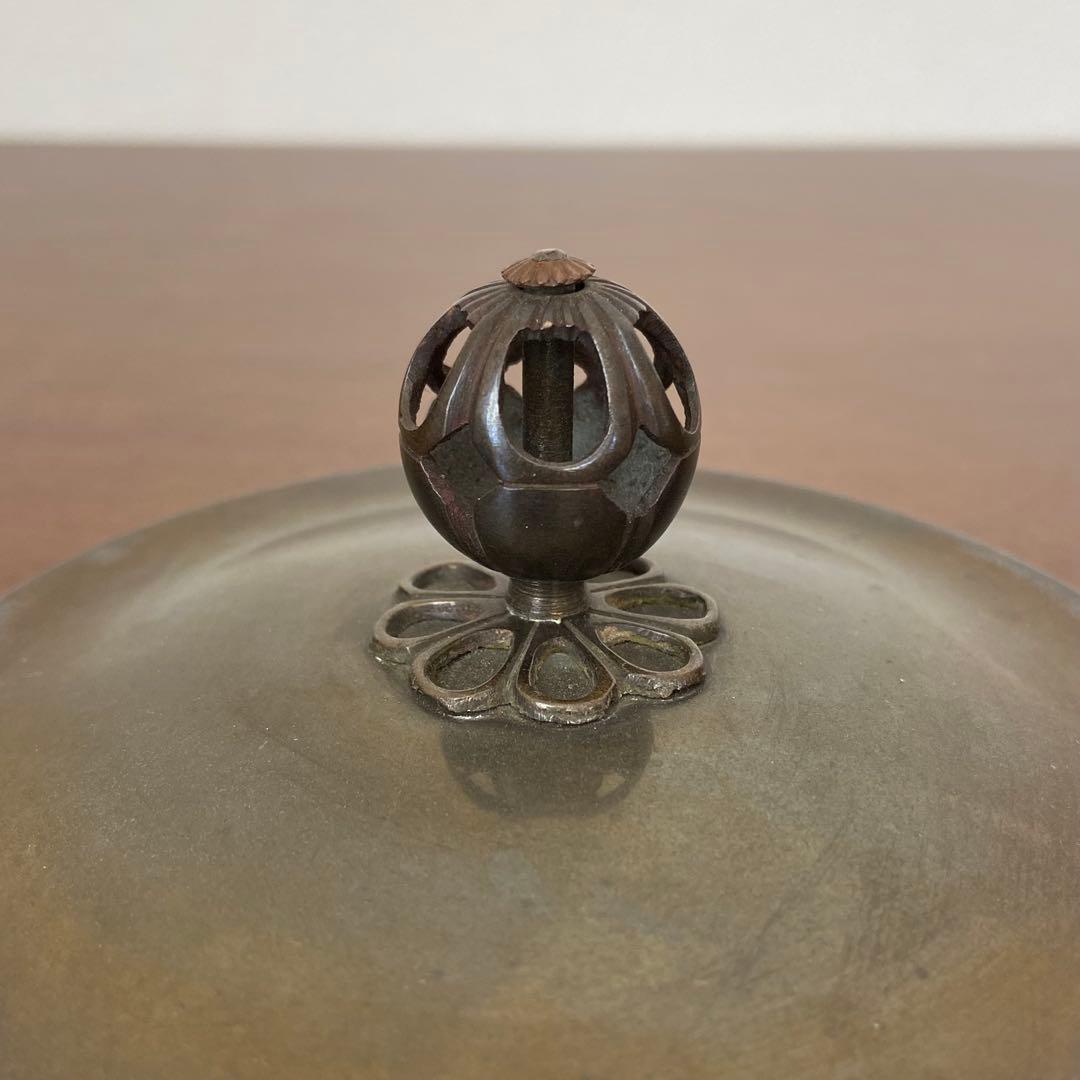 茶釜 唐銅鬼面風炉 金森紹栄 共箱入 人間国宝 高橋敬典釜添 茶道具