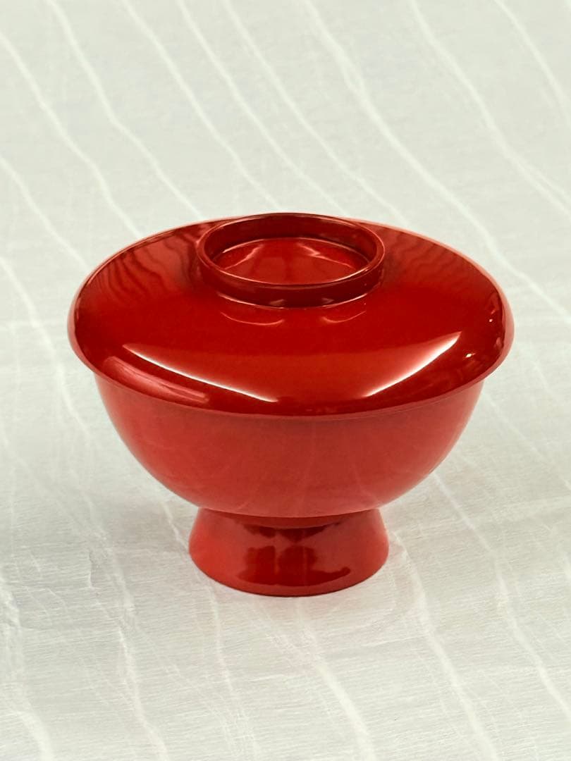 越前漆器 無地 祝膳 総朱 木製