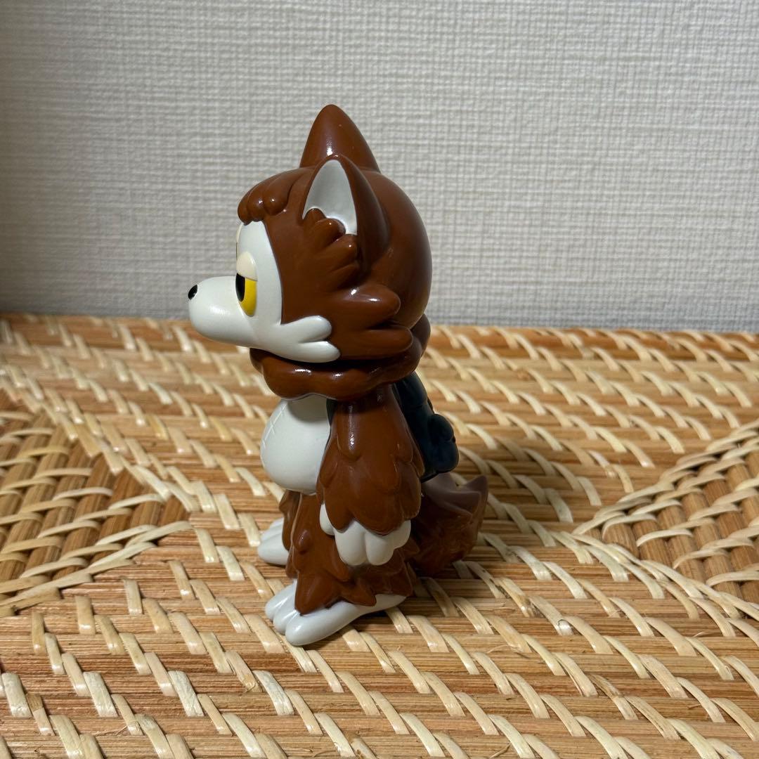 おおかみくん　ソフビ　ブラウン