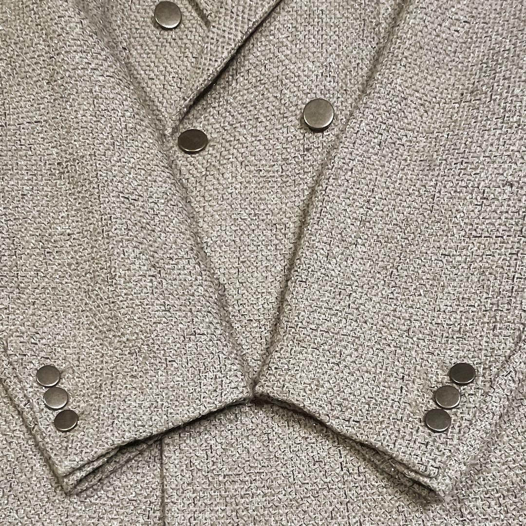 HARE ラメツイードジャケット テーラードジャケットダブルブレストジャケット
