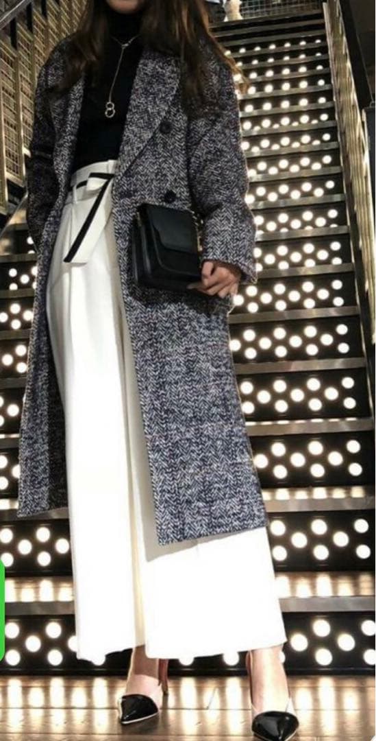 新品【LOVELESS】ヘリンボーンチェックダブルコート LOVELESS