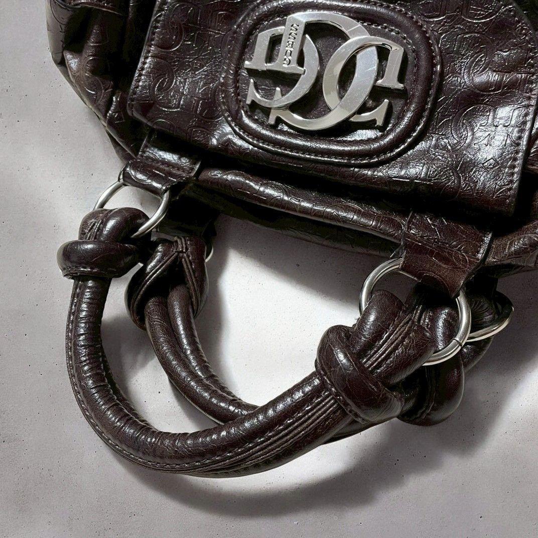 GUESS ゲス Y2K ハンドバッグ　総柄　デカロゴ　ブラウン