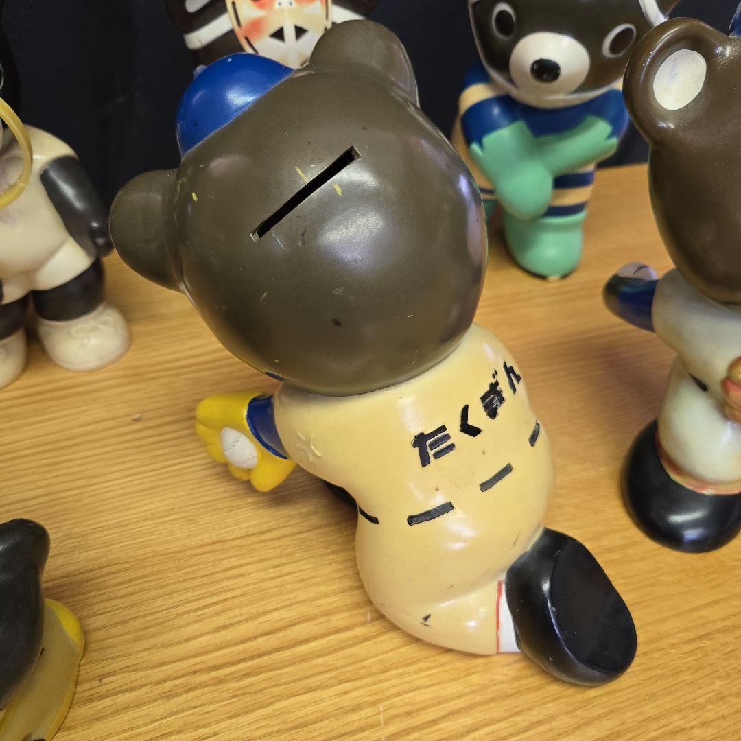 たくぎん　たくちゃん　約２５cm　ビッグサイズ　レア　貯金箱　6つ