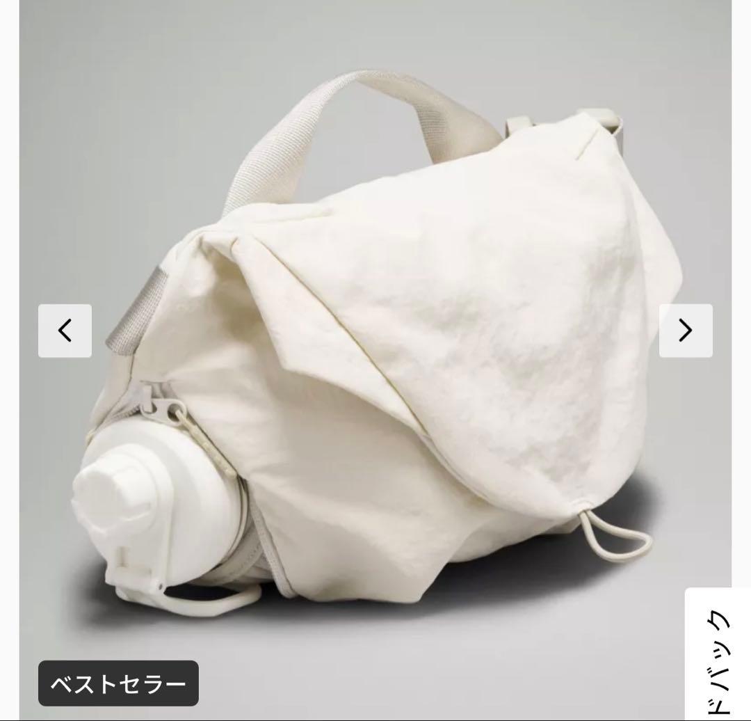 lululemonカーブクロスボディバッグ3L ホワイト - メルカリ