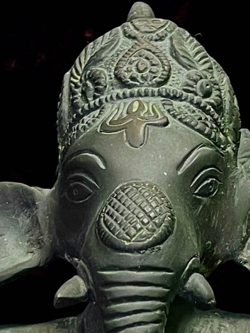 値下げ！ブロンズ製ガネーシャ神像高さ33cm重さ3.4kg