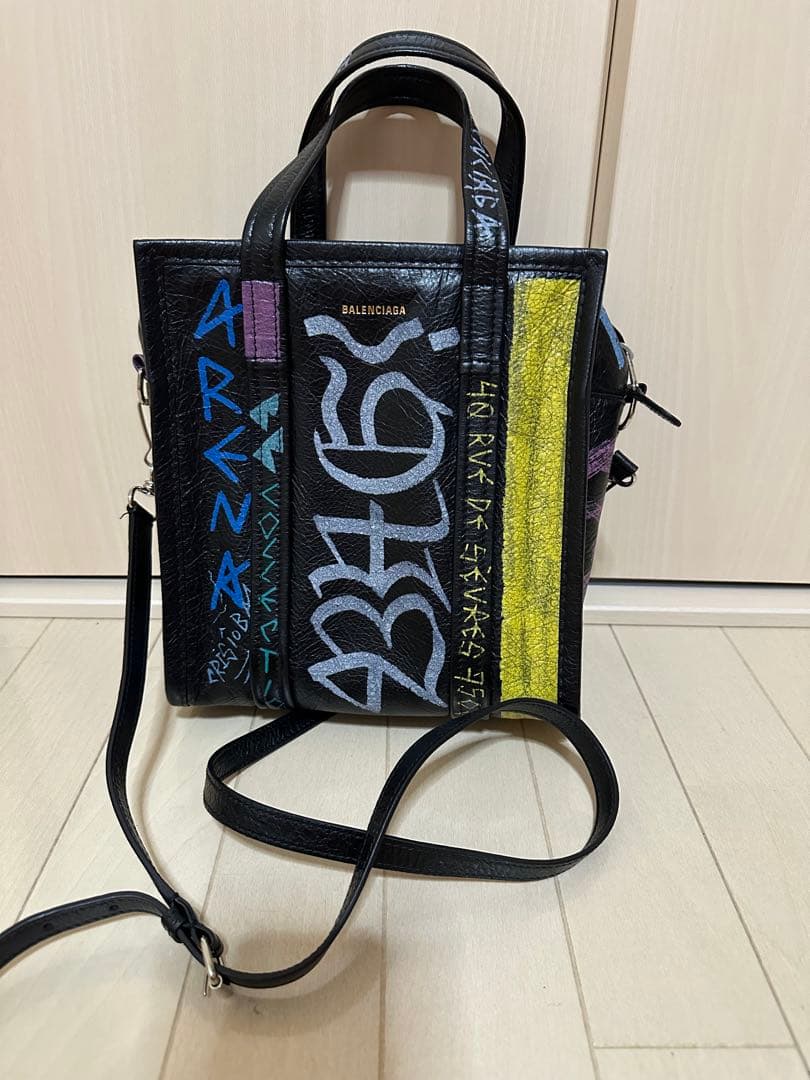 最終値下げ❗️バレンシアガ　トートバッグ　2way　バザール　Graffiti S