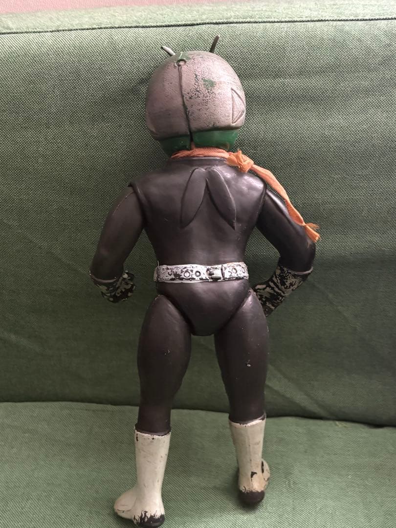 当時物 ソフビ 無版権 仮面ライダー1号 フィギュア