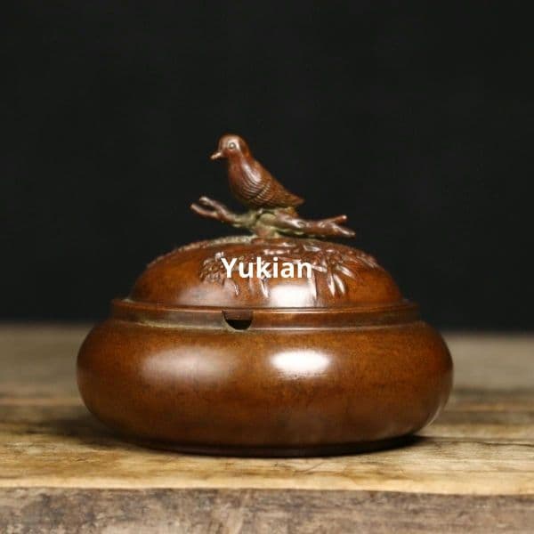 銅細工 蓋付灰皿 筆洗 書道具 文房具 書道具 文房具 あかしや 書道用品 習字用品 書道具収納ケース 中皿 AR-700 : carrot