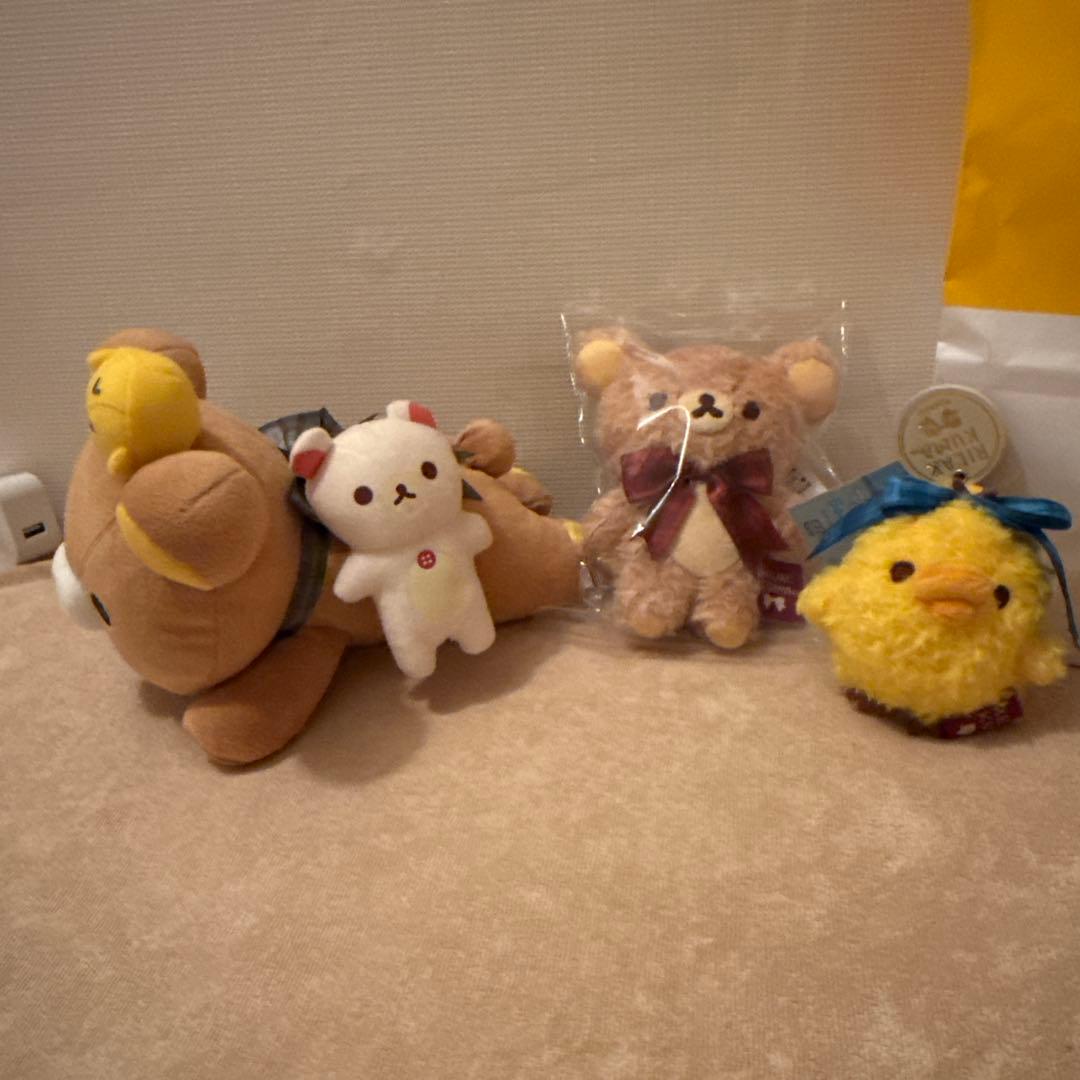リラックマ　ロフト限定 ぶら下げぬいぐるみ3点セット
