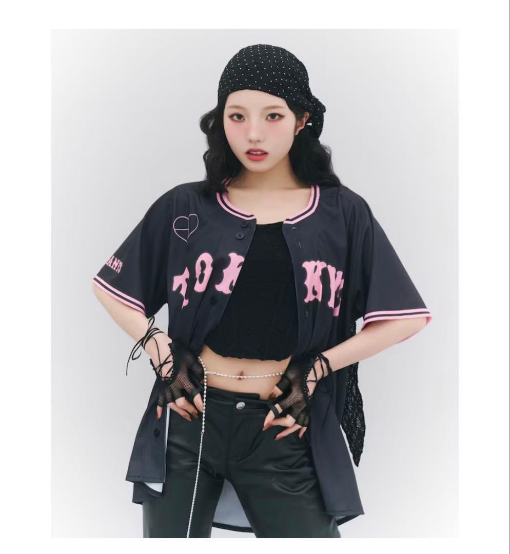 【会場渡し可】読売ジャイアンツ×BLACKPINK ブラック ユニホーム L