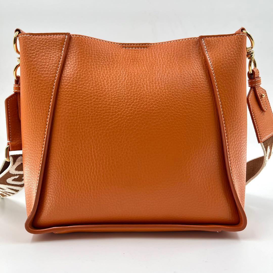 【極美品】 ステラマッカートニー ステラロゴ ショルダーバッグ オレンジ 保存袋