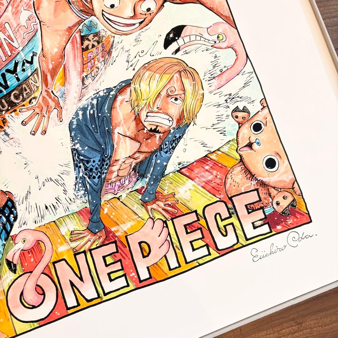 【世界10部限定】集英社マンガアートONE PIECE ワンピース 尾田栄一郎