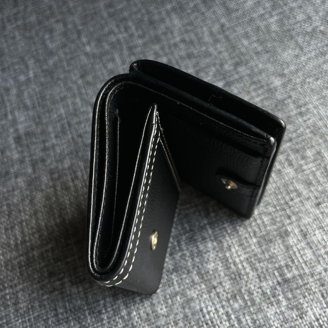 agnes b. アニエス・ベー 財布 三つ折り 黒 ブラック