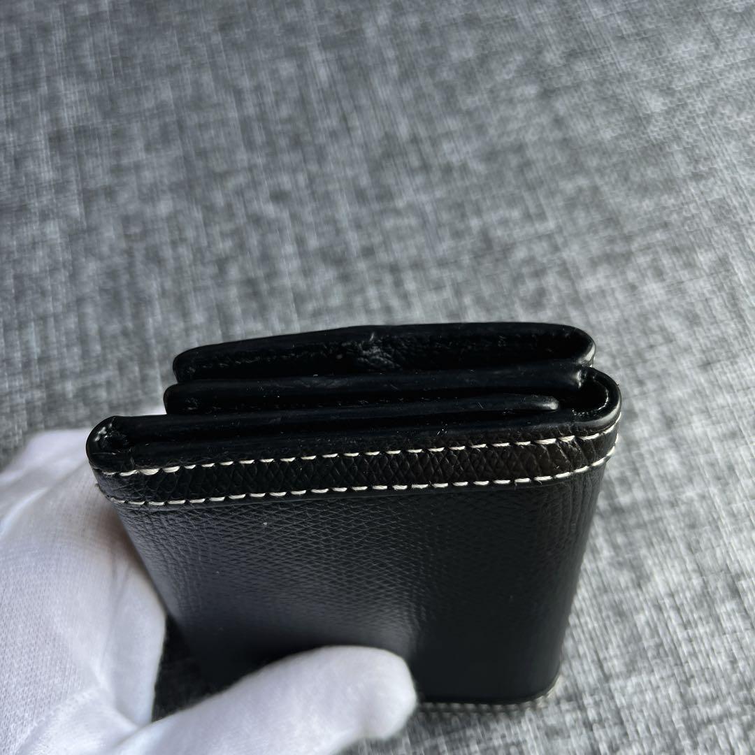 agnes b. アニエス・ベー 財布 三つ折り 黒 ブラック