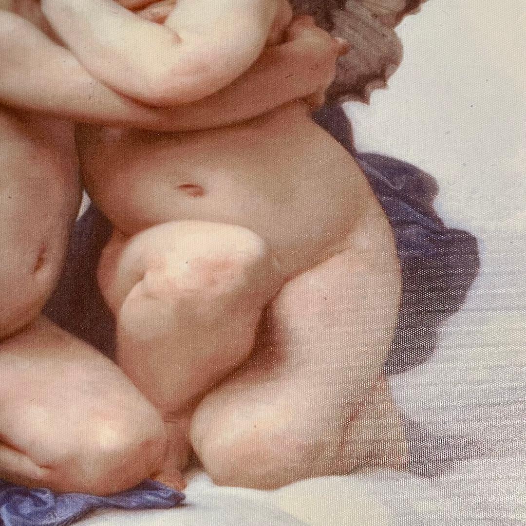 キャンバス プリントアート ブーグロー ファーストキス 絵画 額付 インテリア