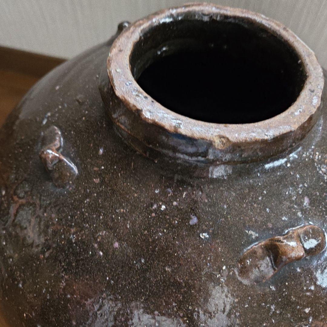 アンティーク　四耳壺　壺　民藝