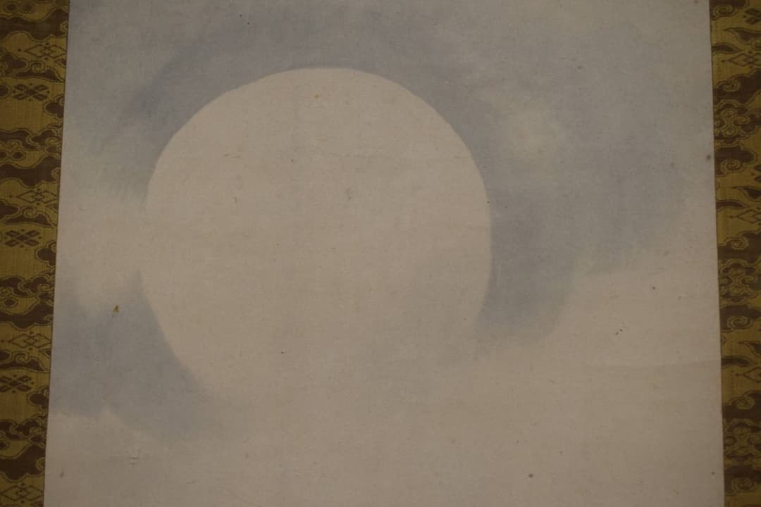 真作】塩川文麟/月下秋草図/掛軸☆宝船☆Y-447 JM