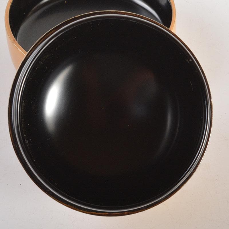 茶道具　中村湖彩作　朝顔蒔絵　螺鈿装飾　中棗　共布共箱　V　5968