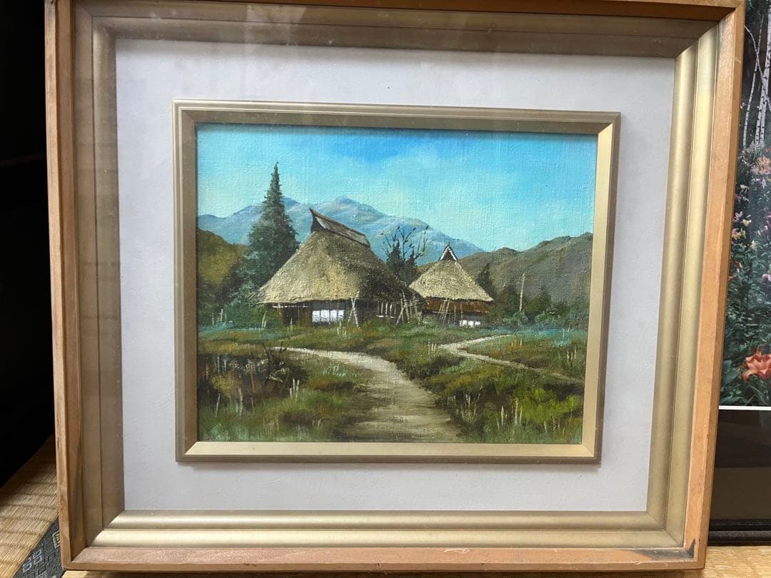 特価◯絵画 シルクスクリーン版画＋複合技法版画 額装品