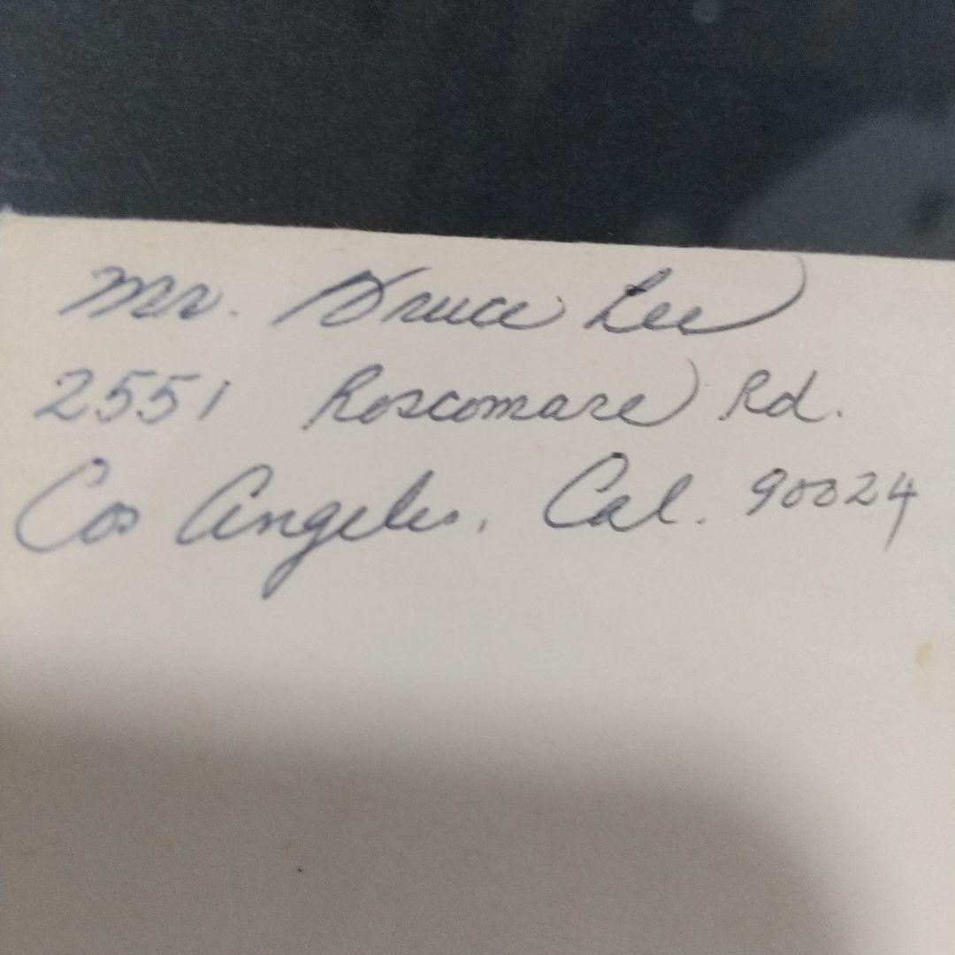 ブルース・リー遺品，直筆サイン封筒 Ki‼️