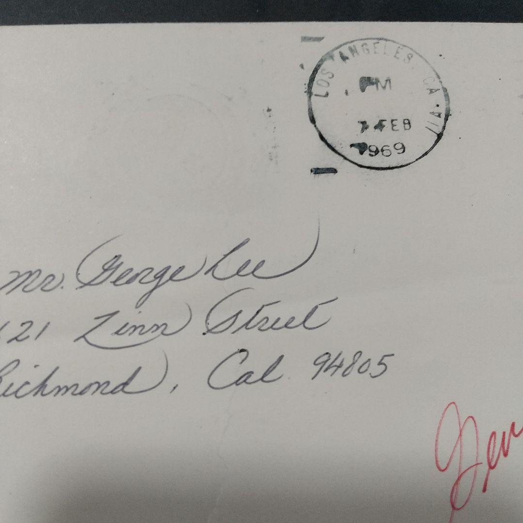 ブルース・リー遺品，直筆サイン封筒 Ki‼️