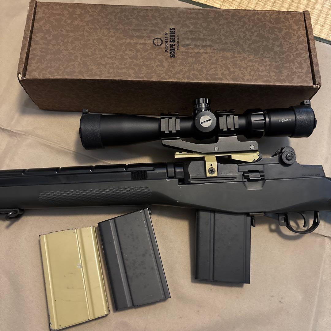 東京マルイ電動ガン M14 1Jカスタム440連マガジン3個 3×9スコープ