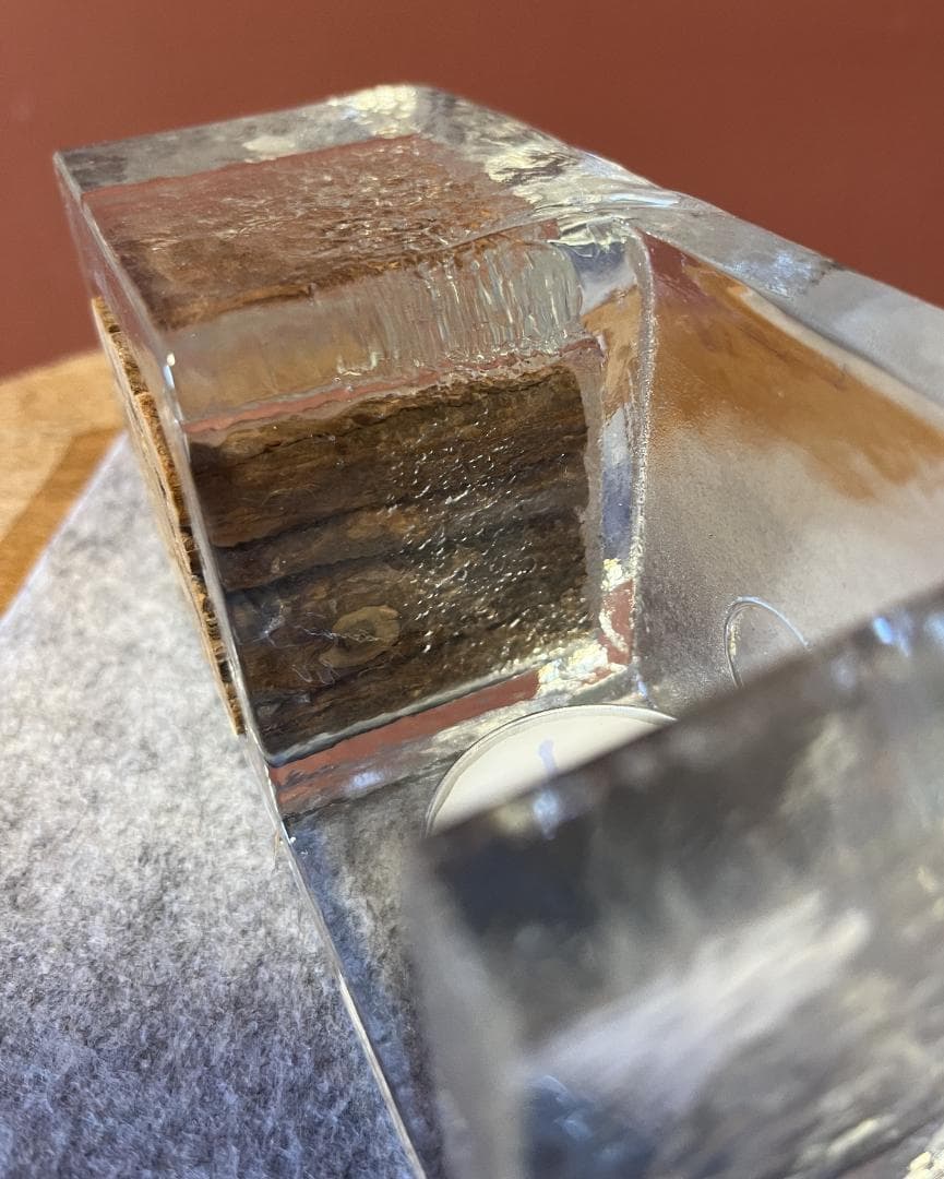 お値下げしました）希少 MUURLA ガラスの暖炉の置物