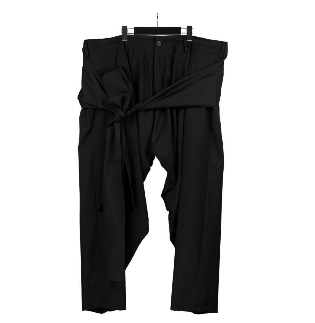 yohji yamamoto pour homme 腰巻ドレープパンツ YOHJI YAMAMOTO 内