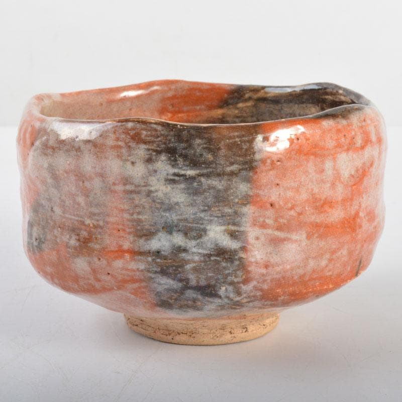 茶道具 楽吉左衛門 赤楽茶碗 共箱 M R4715